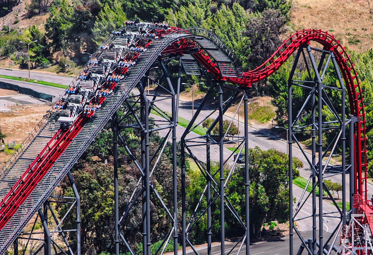 CoasterForce's tweet photo. Today @SFMagicMountain announced the permanent closure of X2, the iconic Arrow Dynamics 4th Dimension roller coaster. The ride opened in 2008 and has been closed since July 12, after two women suffered serious head injuries within a week.
https://t.co/OBuYnEJaaq https://t.co/q9tZ8E7GUi
