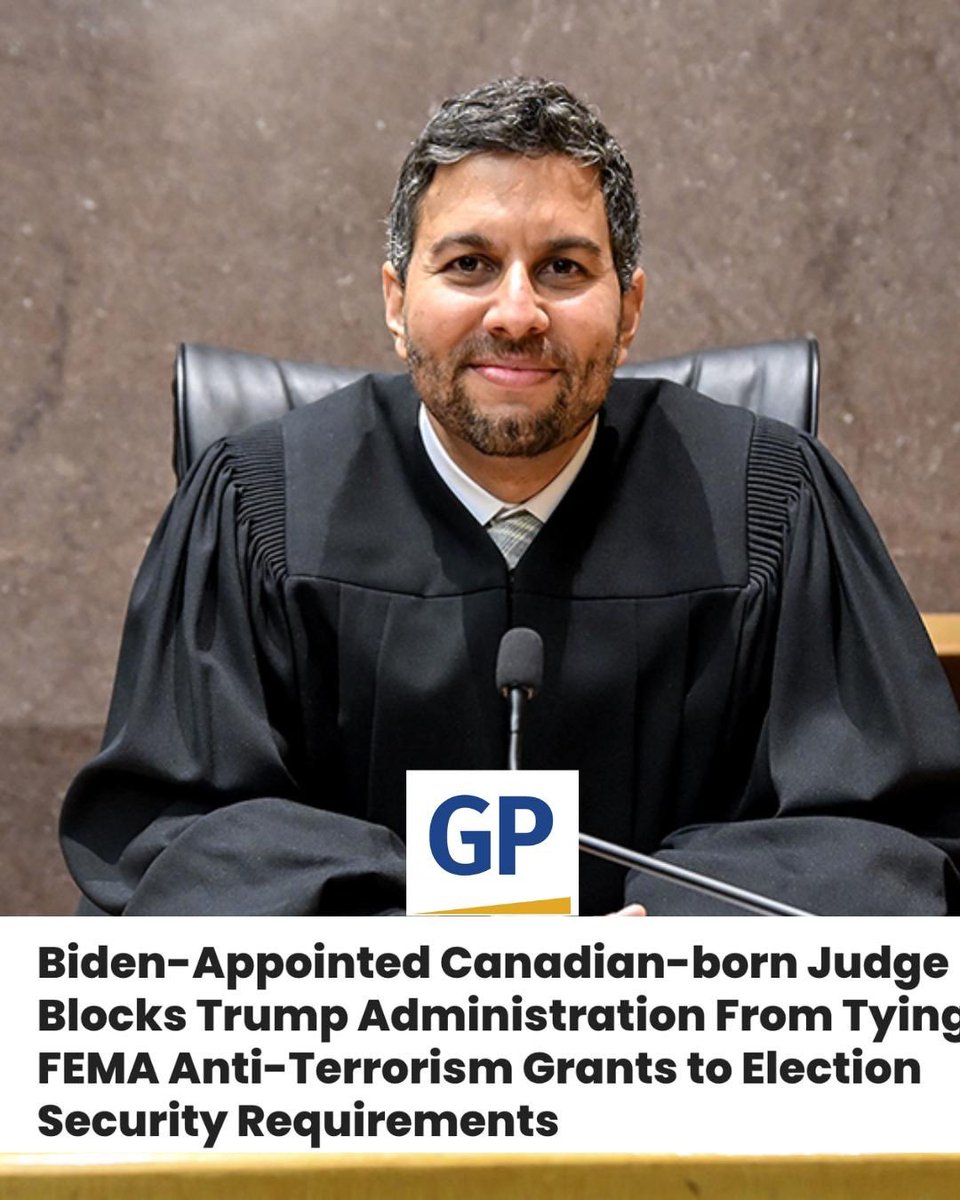 RepOgles's tweet photo. FOREIGN-BORN Biden-appointed judge Amir Ali is FORCING DHS to send taxpayer money to woke localities that allow illegal aliens to vote. 

I have articles of impeachment on this judge collecting dust, ready to be passed. Every day he’s on the bench, he rules against our principles simply because he hates Trump.

IMPEACH.