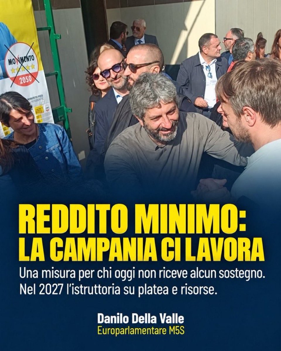 TELADOIOLANIUS's tweet photo. Fermi tutti!
Fico vince le elezioni in Campania nel 2025 sulla promessa di un reddito di cittadinanza.
Al secondo anno neanche l’ombra di un mezzo reddito.
L’iter sulle possibilità si apriranno nel 2027, al terzo anno.
Elettori presi per il culo 😀 https://t.co/x69FELJRci
