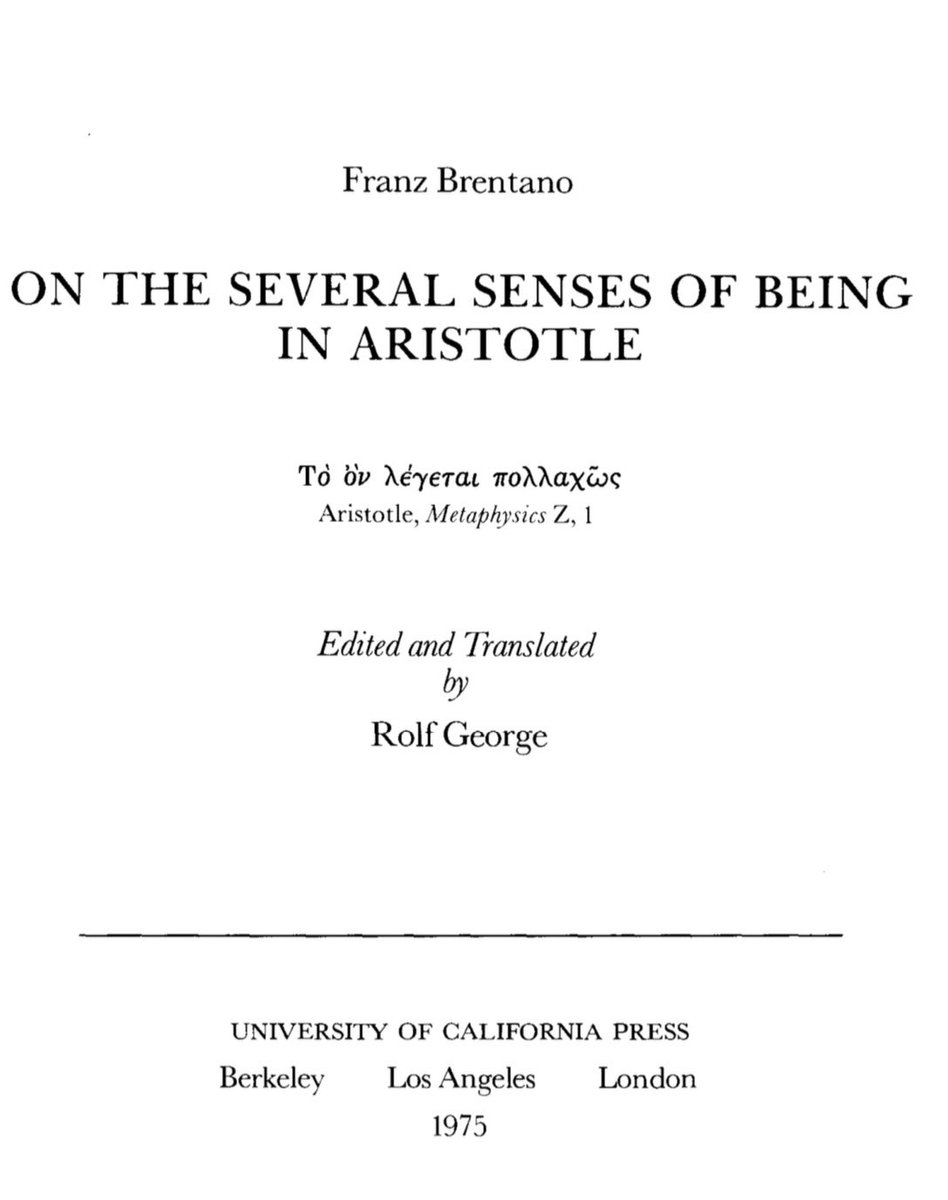 DawsonSWilliams's tweet photo. One way of “accessing” Heidegger’s work on Aristotle could be made through these three indispensable works by Brentano, Jaeger, and Husserl. These are some of the books Heidegger drew his inspiration from, and which allowed him to reinterpret Aristotle (by separating the Greek language/concepts from the “scholastic tradition.”) While at the same, Heidegger attempted to radically change Husserl’s particular method of phenomenology, into a distinctive philosophical approach of his own.