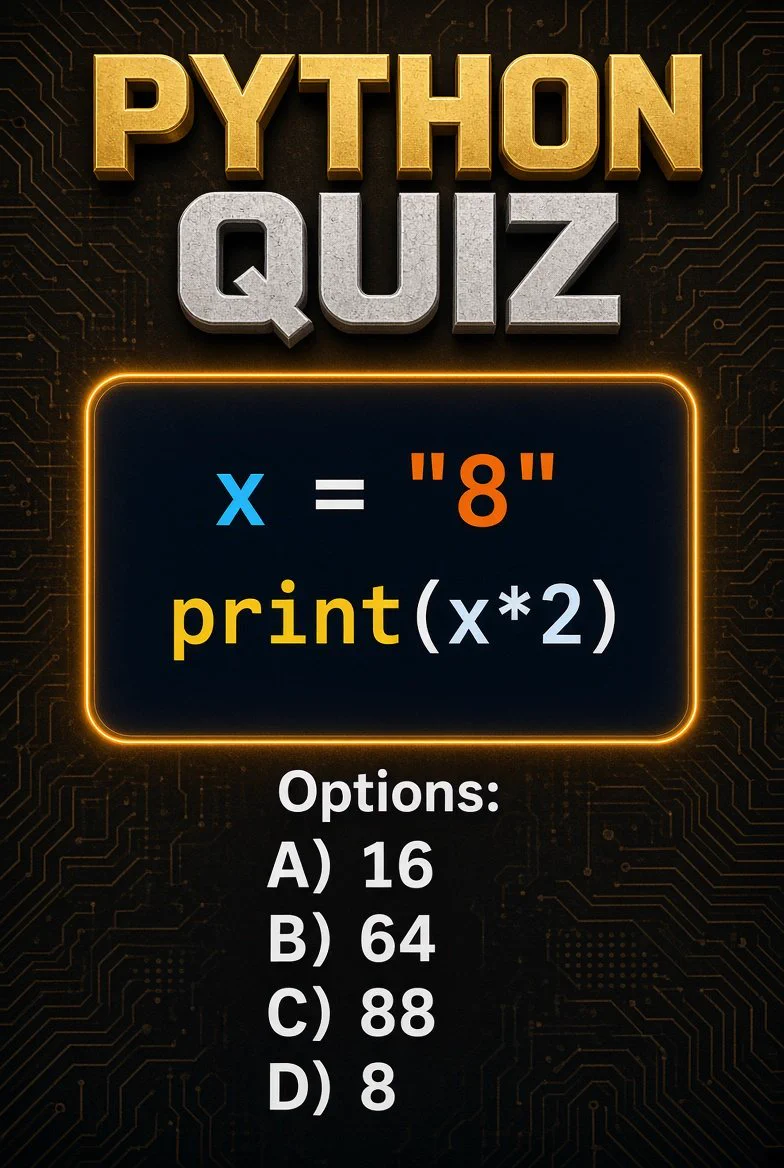 Python Programming on X: "Python Quiz : Comment your answer 💯" / X