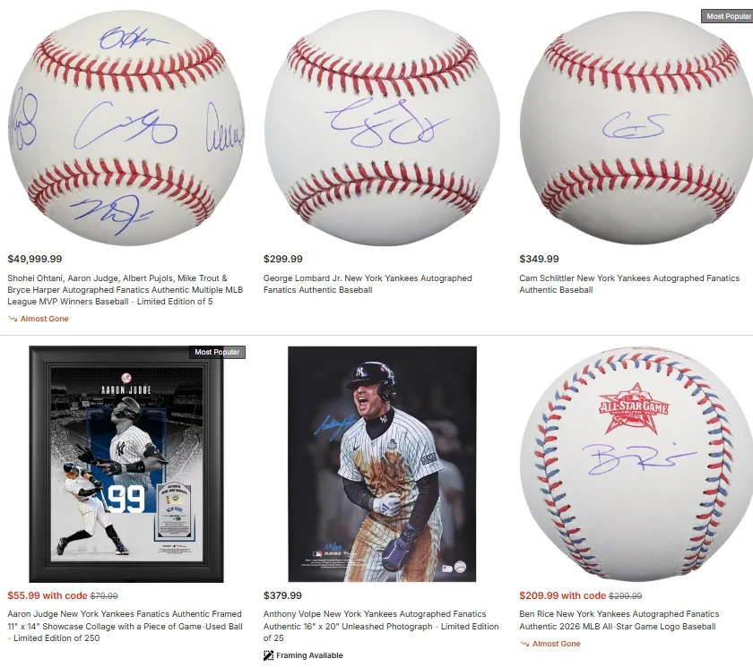 のびた野球しようぜ｜大谷翔平サインで家を買う/MLB/Topps/Fanatics on