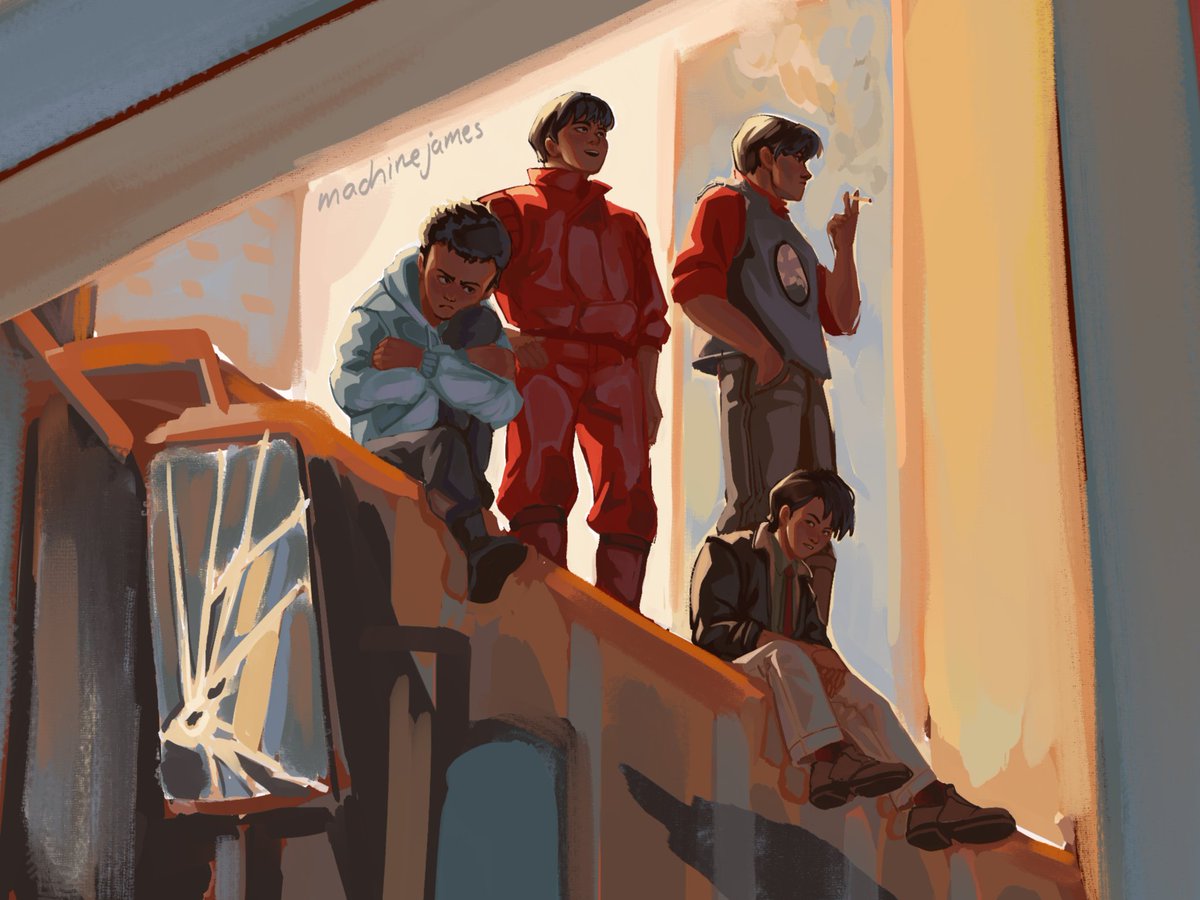 machinejamess's tweet photo. pack of stray dogs #akira https://t.co/fme9hUFuJ2