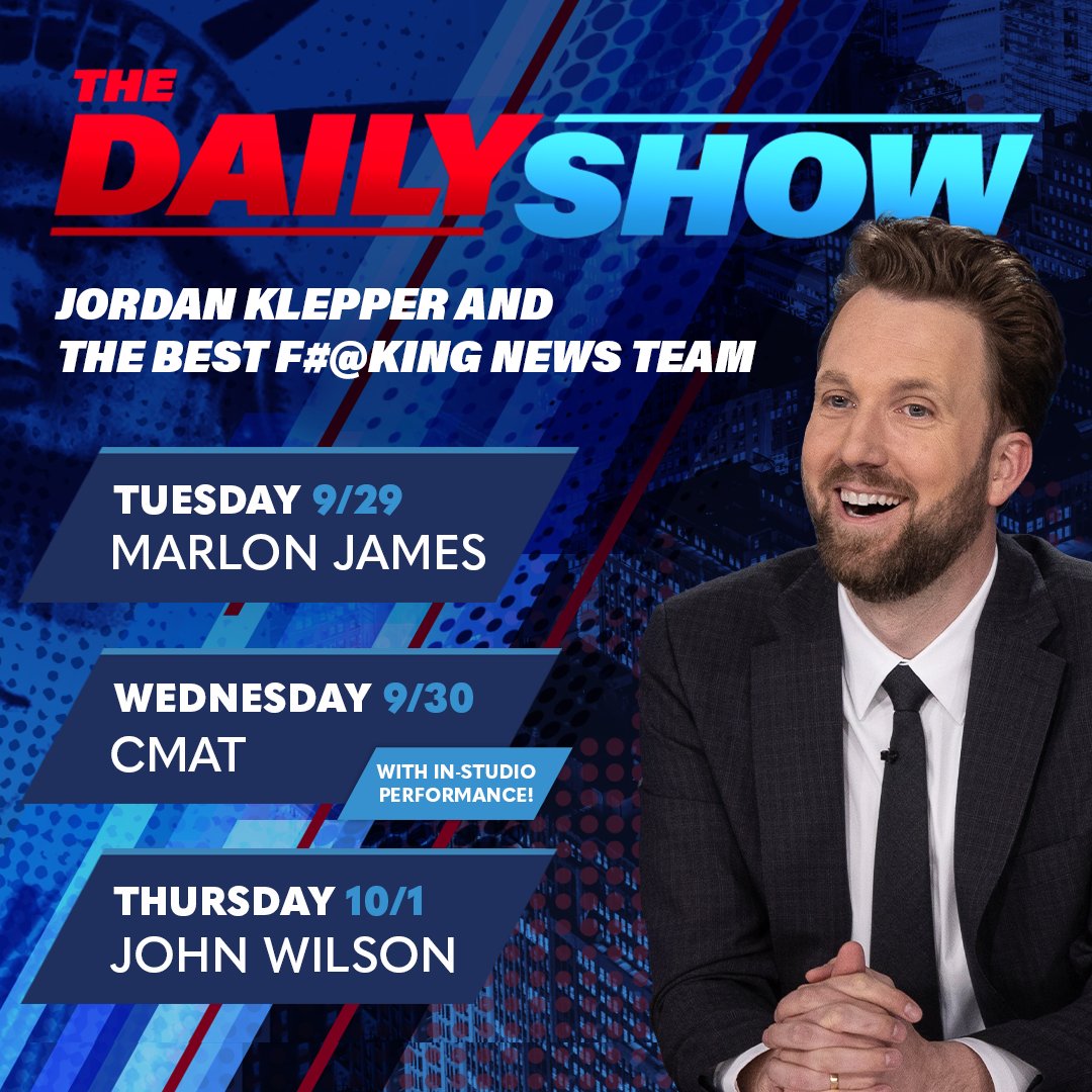 TheDailyShow's tweet photo. This week: @jordanklepper! https://t.co/Ew5cgl1HJW