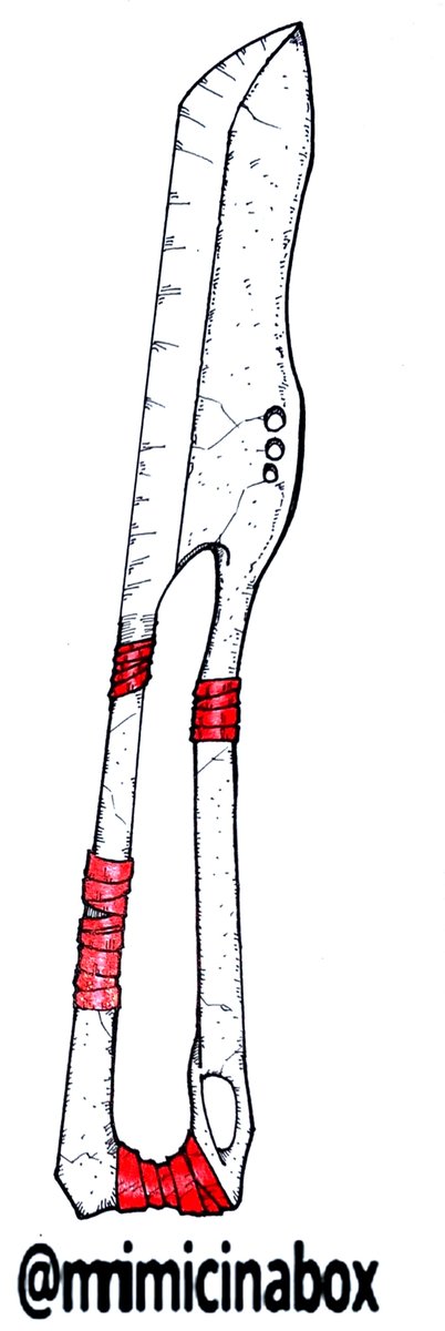 Mimicinabox's tweet photo. 12th day of @faith_schaffer’s 2026 #Swordtember prompts: [Surgical]
“Grande Scalpel” - A blade of Giants origin, said to have been used to perform surgery on other Giants and Dragons. Despite being made of bone, it has retained its unbelievable sharpness.
#Swordtember2026 https://t.co/ieoyjQ1T8D