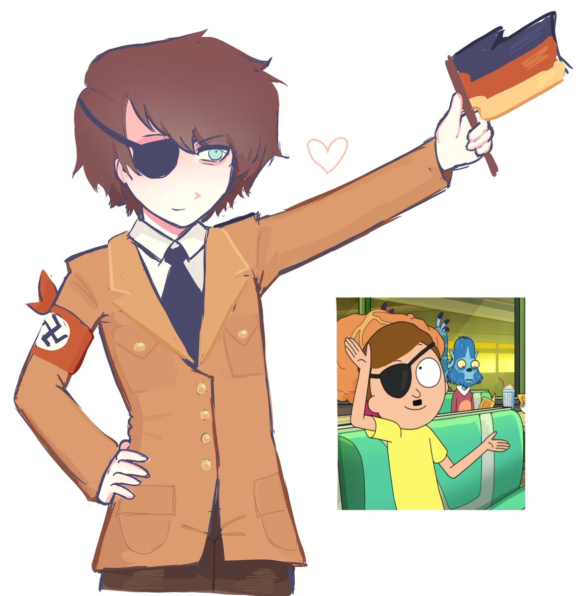 sexchan1_1's tweet photo. Evilmorty hitler 💀 

#evilmorty #rickandmorty https://t.co/DbzTNQ6IrI