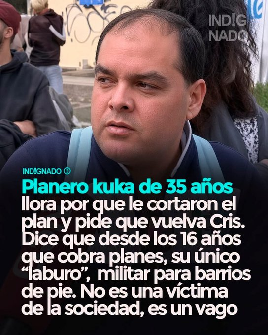 SOCIOLOGIAWM's tweet photo. Basta de mantener con mis impuestos a chorros, planeros, vagos y fisuras.
Hasta q en este país como en todos no se establezca q para vivir hay q trabajar, no seremos un país en serio.

Sólo #SinPeronismoHayFuturo

Javier Milei Quintela Abogado Luis Caputo La Matanza Massa Chorro https://t.co/5J3aBClKL1