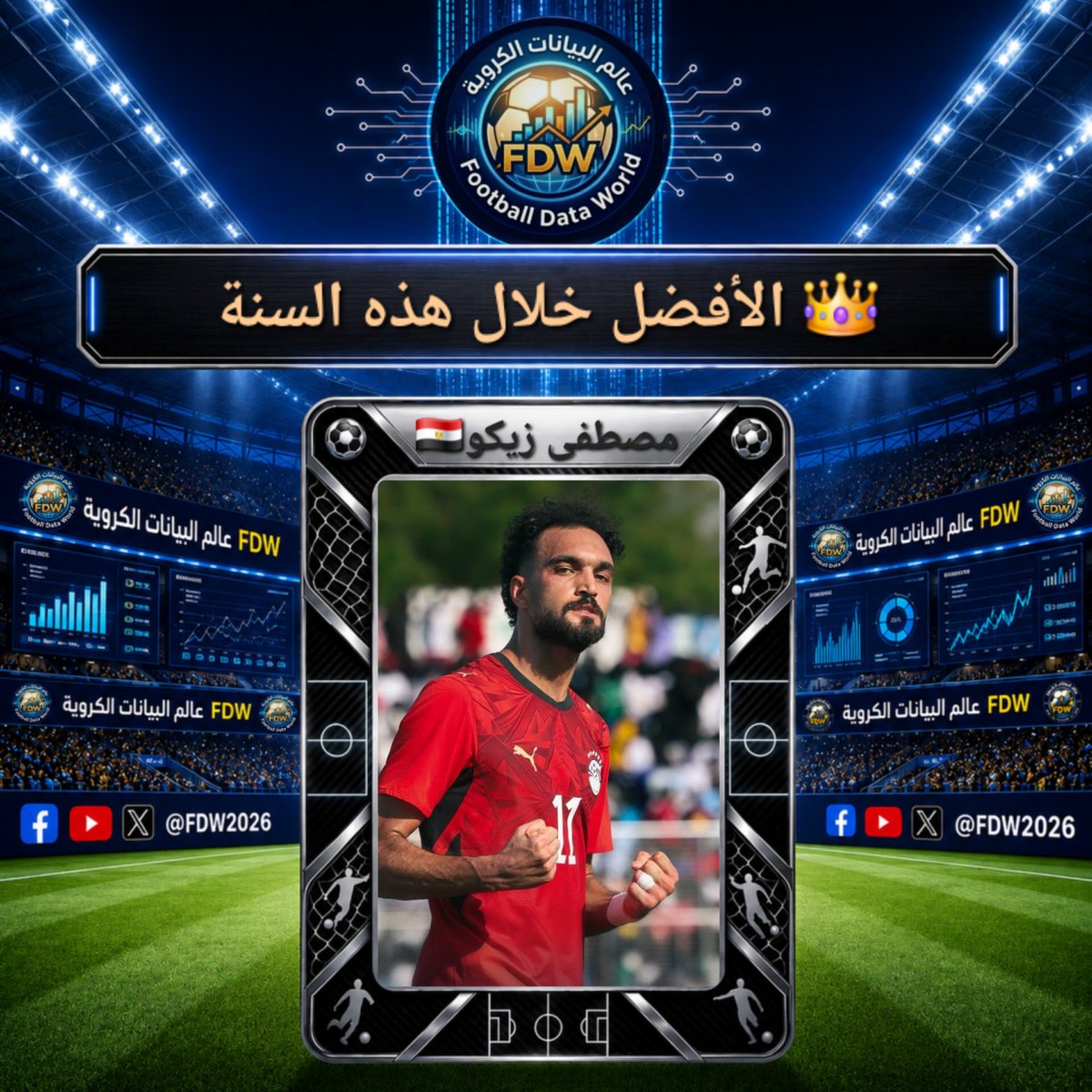 FDW2026's tweet photo. 👑 الاستمرارية

الجناح مصطفى زيكو🇪🇬 منذ إنضمامه لمنتخب مصر

• 6 مساهمات تهديفية في 8 مباريات
• سجل 5 أهداف وصنع 1
• 113' دقيقة للمساهمة في كل هدف
• 3.8 تسديدة لتسجيل كل هدف https://t.co/D7mIYZ2pbV