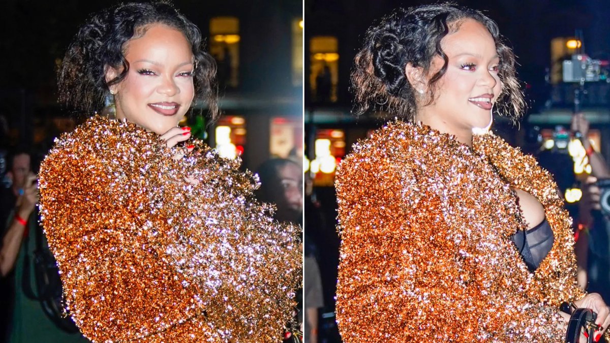 Rihanna at Matières Fécales SS27 front row