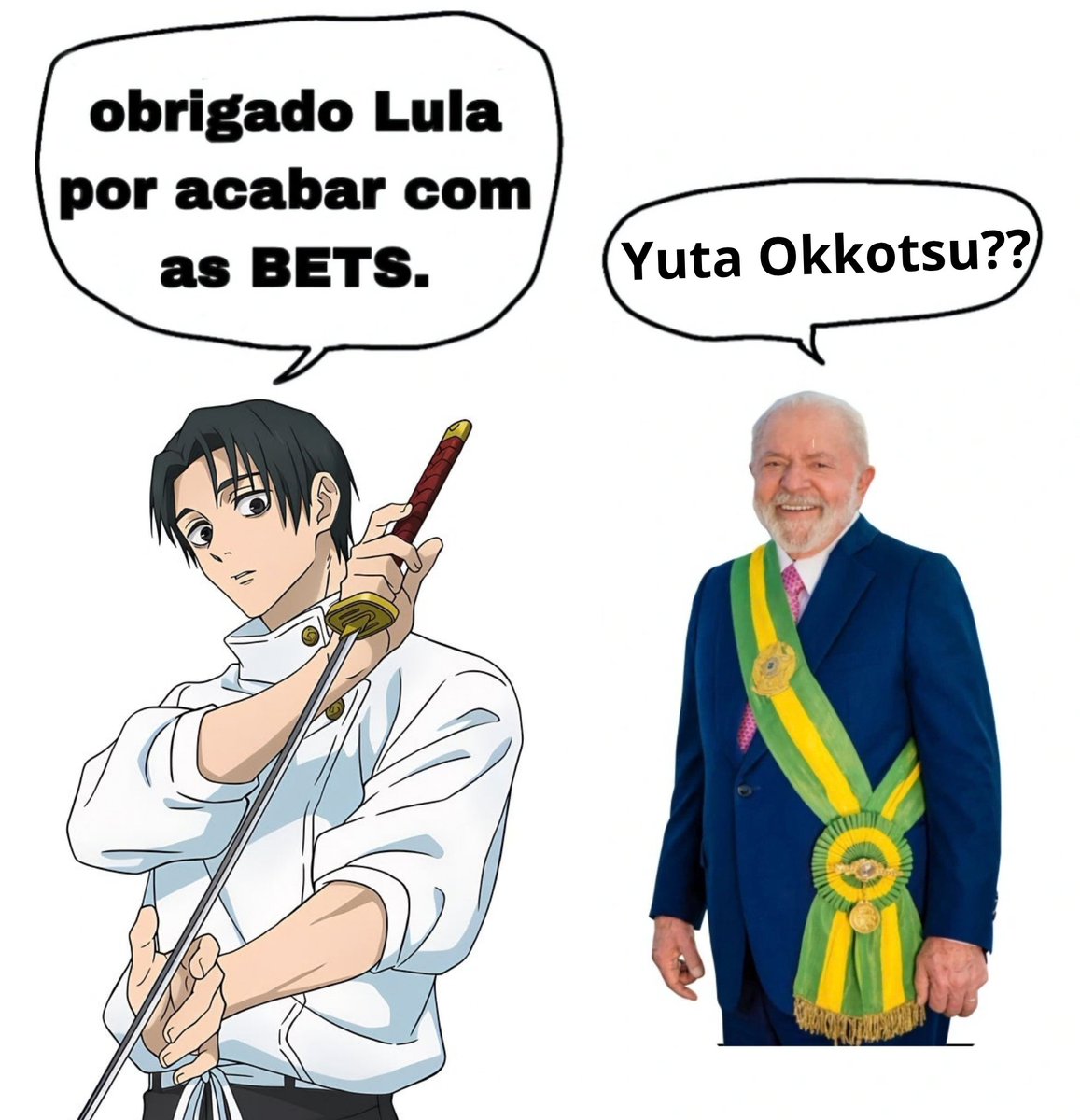 okkotsu1k's tweet photo. Yuta diz NÃO as bets! https://t.co/vCXgOxmlWS