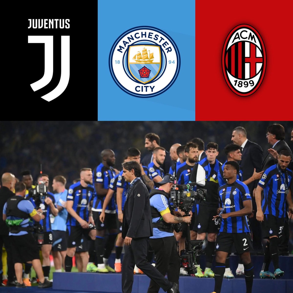 InterMilanCol's tweet photo. En 2018 UEFA vetó al Milan por FFP y quedó fuera de Europa.
En 2023 vetó a la Juventus por lo mismo.

BBC acaba de confirmar que en 2020 la UEFA vetó al City 2 años de Europa pero el TAS anuló el veto sospechosamente.

EL CITY NOS ROBÓ UNA CHAMPIONS QUE NO DEBIÓ HABER JUGADO. https://t.co/AYtcYys8Pl