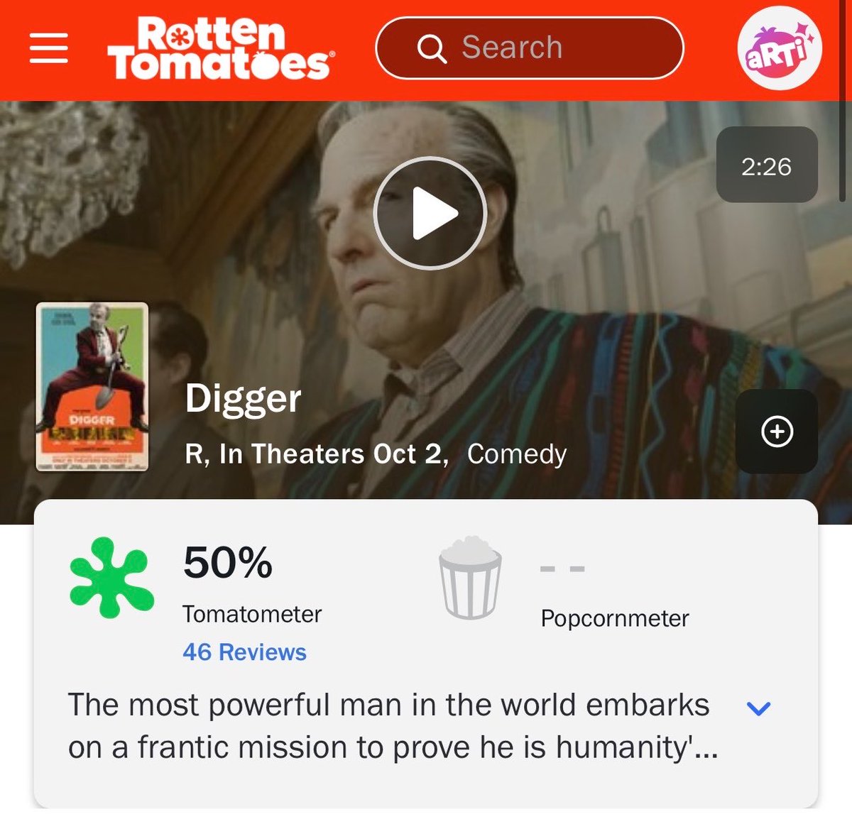 Kurtkem_'s tweet photo. ‼️رقم كارثي يحصل عليه فيلم DIGGER للأسطورة توم كروز

50% من اصل 46 مراجعة نقدية!! 

حلم الأوسكار تبخر https://t.co/OOXwhjTFdL