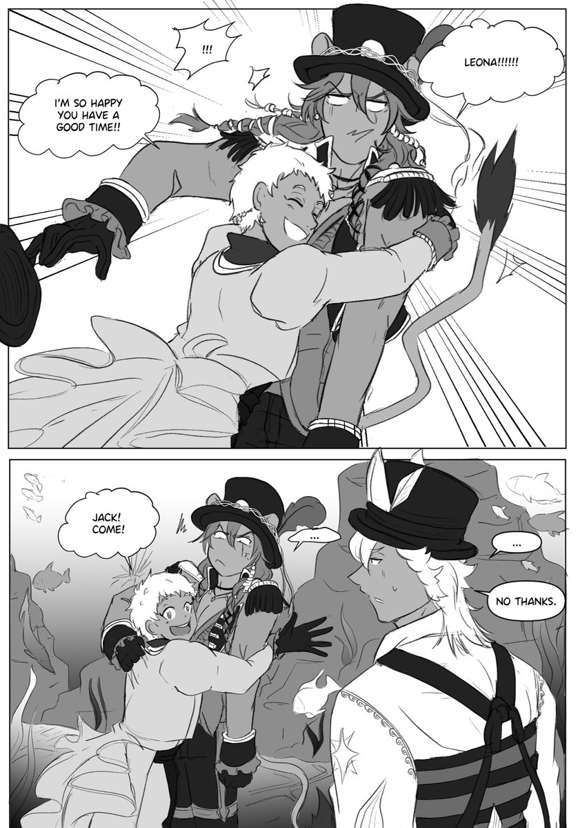NevewElo's tweet photo. Redraw of my favorite scene from playful land + taking some liberties cause I love cute scenes between Leona and Kalim (and we need moooore) ~~. https://t.co/2WBryfXExn