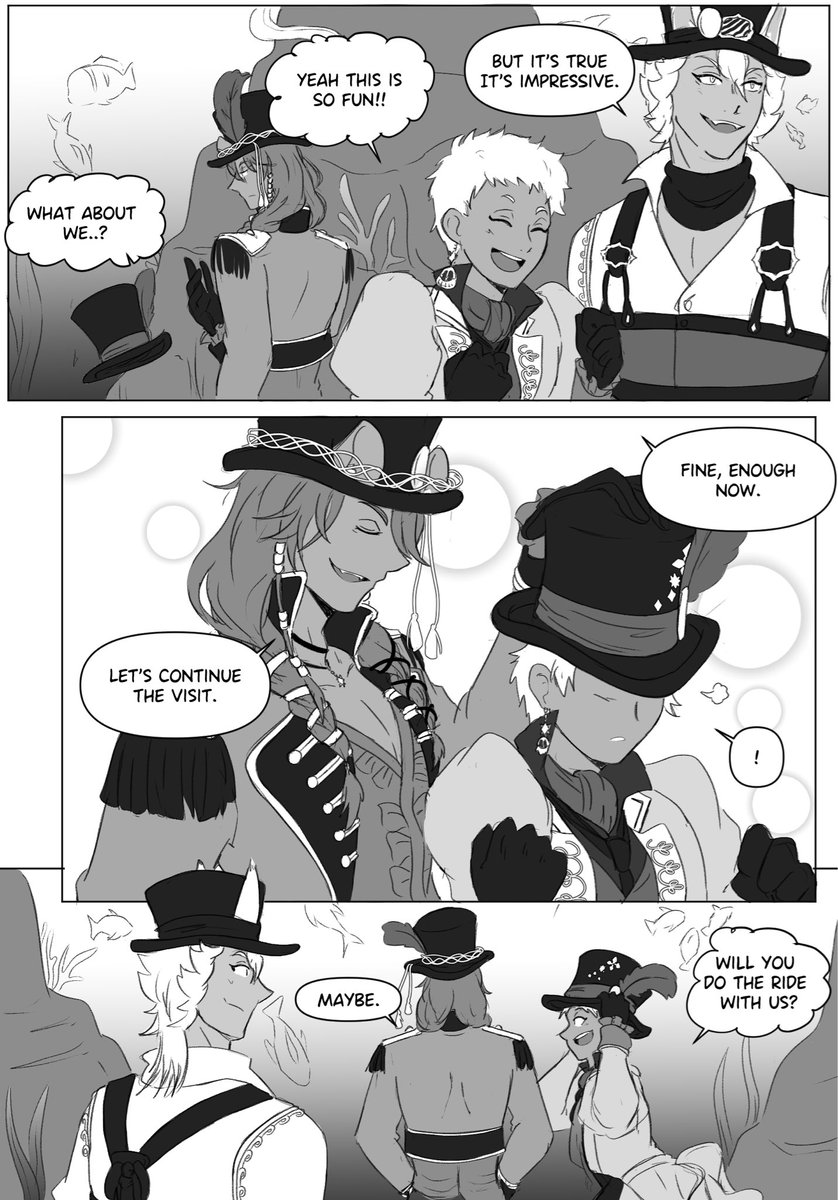 NevewElo's tweet photo. Redraw of my favorite scene from playful land + taking some liberties cause I love cute scenes between Leona and Kalim (and we need moooore) ~~. https://t.co/2WBryfXExn