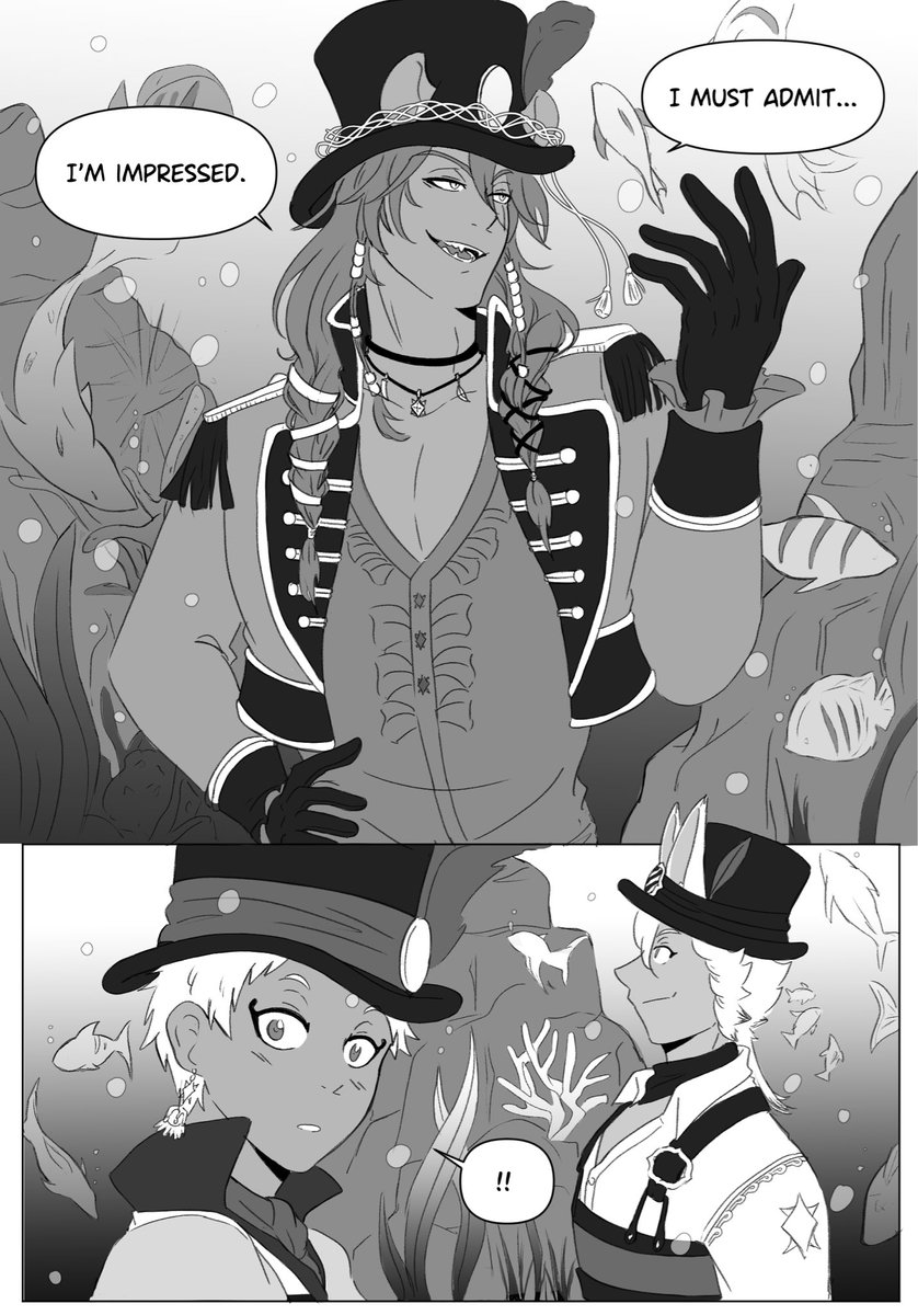 NevewElo's tweet photo. Redraw of my favorite scene from playful land + taking some liberties cause I love cute scenes between Leona and Kalim (and we need moooore) ~~. https://t.co/2WBryfXExn
