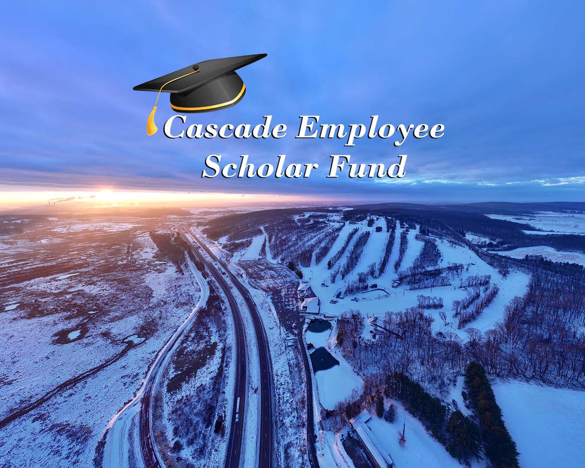 CascadeMountain's tweet photo. Last season marked the 4th season of the Cascade Employee Scholar Fund. This program was designed to award high school aged employees with additional funds on top of their regular wages to assist with the costs of postsecondary education. https://t.co/fghzdOrYEg