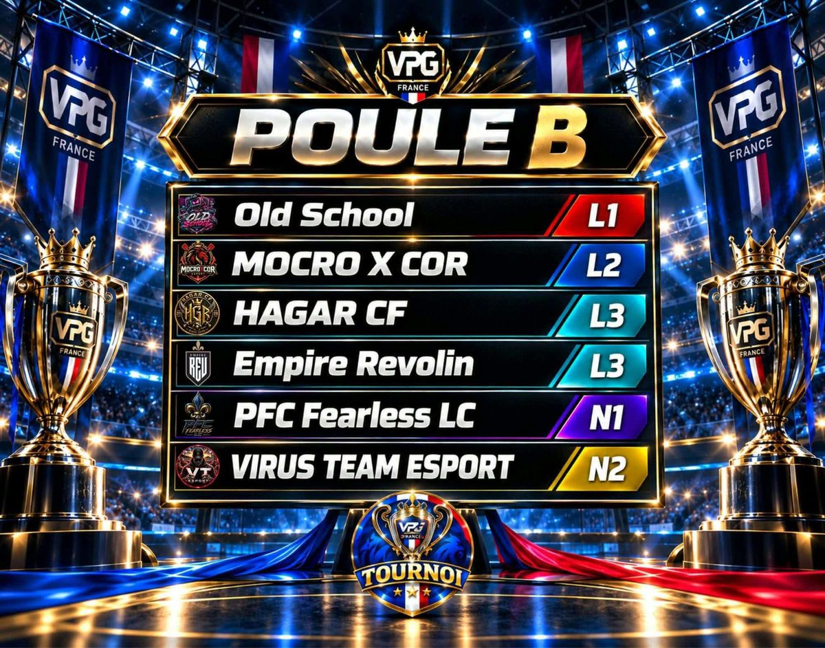 OldSchooleafc's tweet photo. 🔥🏆 TOURNOI PRÉ-SAISON 
VPG FRANCE 🏆🔥

Avant le coup d’envoi de la nouvelle saison, place au tournoi de pré-saison ! 🎮⚽

Ce lundi dès 22h00, la Old School entre en piste avec 3 matchs au programme. 💪🔥

À nous de jouer ! 🎮⚽

@gramildinho @scoupine @VPGFrance_ 

#OldSchool #VPGFrance #PréSaison #EAFC #ProClubs