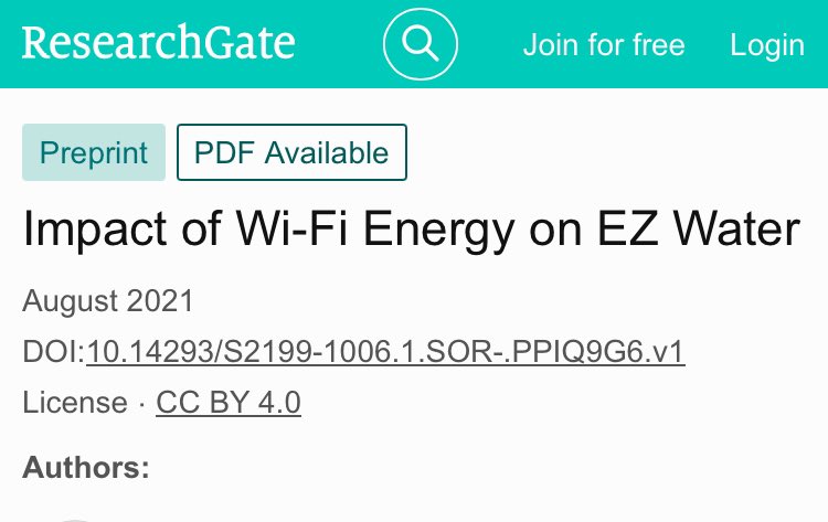 MitohormesisAct's tweet photo. Average EZ width was consistently smaller when the router was on:

•  5 min: 12.8 % smaller

•  10 min: 18.0 % smaller

•  15 min: 18.7 % smaller

•  20 min: 17.4 % smaller

The reduction was statistically significant. 

Closer placement of the antenna produced a stronger effect (mean EZ 8–13 % smaller at the shortest distance across all time points). 

The paper therefore concludes that Wi-Fi energy has a negative impact on EZ-water buildup and that the effect is distance-dependent.

The paper remains preprint and not peer reviewed 💰💰