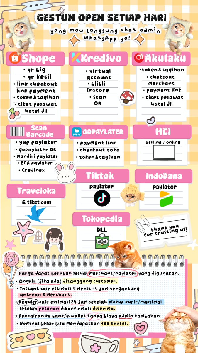 jiisume's tweet photo. gesek tunai yang pasti  ke elle aja sini 😍
100% trusted amanah proses satset gapake ribet ⚡🤭 fee murcee transparan no skem skem ‼️

avail YUP Paylater, Gopaylater, Spaylater, Kredivo, Indodana, Tokpedcard, Kartu Kredit CC Jenius Honest BCA MANDIRI BNI dll #zonauang https://t.co/onE6eMwPyk