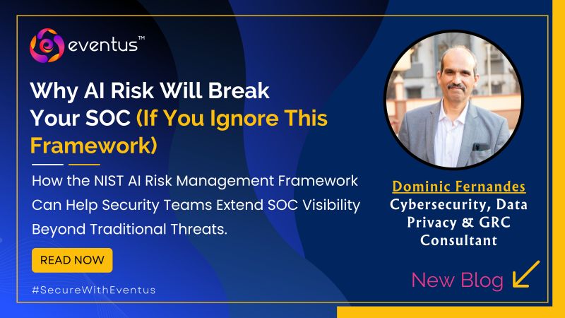 eventussecurity's tweet photo. 𝐀𝐈 𝐫𝐢𝐬𝐤 𝐢𝐬 𝐧𝐨𝐰 𝐞𝐧𝐭𝐞𝐫𝐢𝐧𝐠 𝐭𝐡𝐞 𝐒𝐎𝐂'𝐬 𝐛𝐥𝐢𝐧𝐝 𝐬𝐩𝐨𝐭.
 
Most SOCs were built to monitor servers, endpoints, networks and applications.
 
But what happens when the risk sits inside the AI systems and automated decisions driving your business?
 
For security leaders, the challenge is no longer limited to detecting traditional threats.
 
The 𝐍𝐈𝐒𝐓 𝐀𝐈 𝐑𝐢𝐬𝐤 𝐌𝐚𝐧𝐚𝐠𝐞𝐦𝐞𝐧𝐭 𝐅𝐫𝐚𝐦𝐞𝐰𝐨𝐫𝐤 (𝐀𝐈 𝐑𝐌𝐅) provides a structured approach to understanding and managing these emerging risks through Govern, Map, Measure, and Manage.
 
In this blog, Dominic F., 𝐂𝐲𝐛𝐞𝐫𝐬𝐞𝐜𝐮𝐫𝐢𝐭𝐲, 𝐃𝐚𝐭𝐚 𝐏𝐫𝐢𝐯𝐚𝐜𝐲 & 𝐆𝐑𝐂 𝐂𝐨𝐧𝐬𝐮𝐥𝐭𝐚𝐧𝐭 at Eventus Security explores why traditional SOC visibility is no longer enough and what it takes to bring AI governance, threat monitoring and risk intelligence into modern security operations.
 
Because securing the infrastructure is only part of the job.
 
The future SOC must go beyond monitoring infrastructure, it must also understand the risks behind AI-driven decisions.
 
𝘐𝘧 𝘺𝘰𝘶'𝘳𝘦 𝘳𝘦𝘴𝘱𝘰𝘯𝘴𝘪𝘣𝘭𝘦 𝘧𝘰𝘳 𝘤𝘺𝘣𝘦𝘳𝘴𝘦𝘤𝘶𝘳𝘪𝘵𝘺, 𝘈𝘐 𝘳𝘪𝘴𝘬 𝘰𝘳 𝘨𝘰𝘷𝘦𝘳𝘯𝘢𝘯𝘤𝘦, 𝘵𝘩𝘪𝘴 𝘪𝘴 𝘢 𝘮𝘶𝘴𝘵-𝘳𝘦𝘢𝘥👇
 
🔗 𝐑𝐞𝐚𝐝 𝐭𝐡𝐞 𝐟𝐮𝐥𝐥 𝐛𝐥𝐨𝐠: https://t.co/4gn6f31FX3
.
 .
#AIRisk #AIRiskManagement #NISTAIRMF #CyberSecurity #SOC #AIGovernance #ThreatIntelligence #CyberRisk #SecurityOperations #EventusSecurity #SecureWithEventus