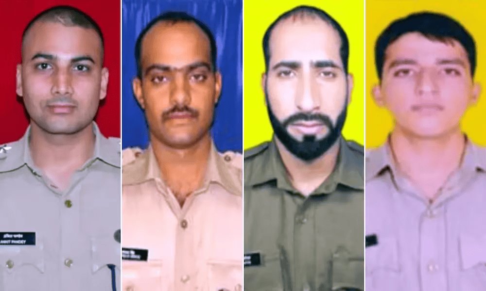 Jana_Shah's tweet photo. Four Indian Central Industrial Security Force personnel shot dead by own colleague at SEWA-2 Hydroelectric project in Mashka, Kathua Occupied Jammu & Kashmir.  
Head Constable Abdesh Kumar opened fire on them with his service rifle AK-47. 
Among those killed include Assistant Commandant Ankit Kumar Pandey, Lakshman Singh, Sanjeev Kumar, Muhammad. Rafiq