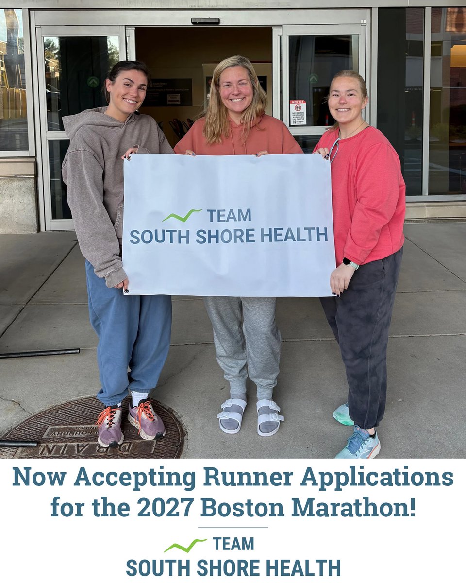 southshorehosp's tweet photo. Run the 2027 Boston Marathon with Team South Shore Health!

We're now accepting runner applications to join our team. Run the race of your dreams while raising funds for local cancer care and behavioral health programs.

Learn more and apply: https://t.co/q71mjS9G1w https://t.co/jo3bwDlOvi