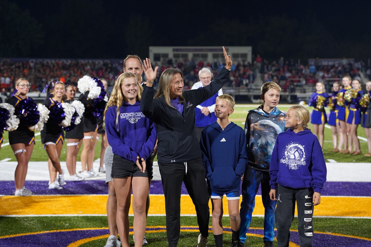 oconschools's tweet photo. We are honored to induct Michelle Bruss into the OHS Athletic Hall of Fame! ππ Bruss coached Girls Volleyball at OHS from 2007-2023. Under her direction, the Varsity Girls Volleyball team were the State Volleyball Champions in 2021! π¦ #OconPride #OconDriven #Oconomowoc https://t.co/CzsRynIx7H