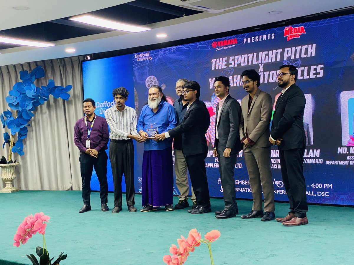 TravelWireX's tweet photo. The Spotlight Pitch × Yamaha Motorcycles has crowned its winners! 🎉 Participants brought their ideas and creativity to the stage, and the top pitches have now been recognized.

Congratulations to all the winners! 👏

#MediaBuzz2026 #SpotlightPitch #Yamaha #DIU #JMC @MoJoJamil https://t.co/mrYCRd6IaY