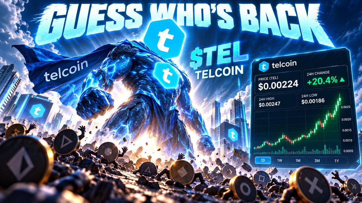 CryptoPinjo's tweet photo. Sleep is  over.  $Tel @telcoin I’m
Ready! You? https://t.co/vA6doyPMv7