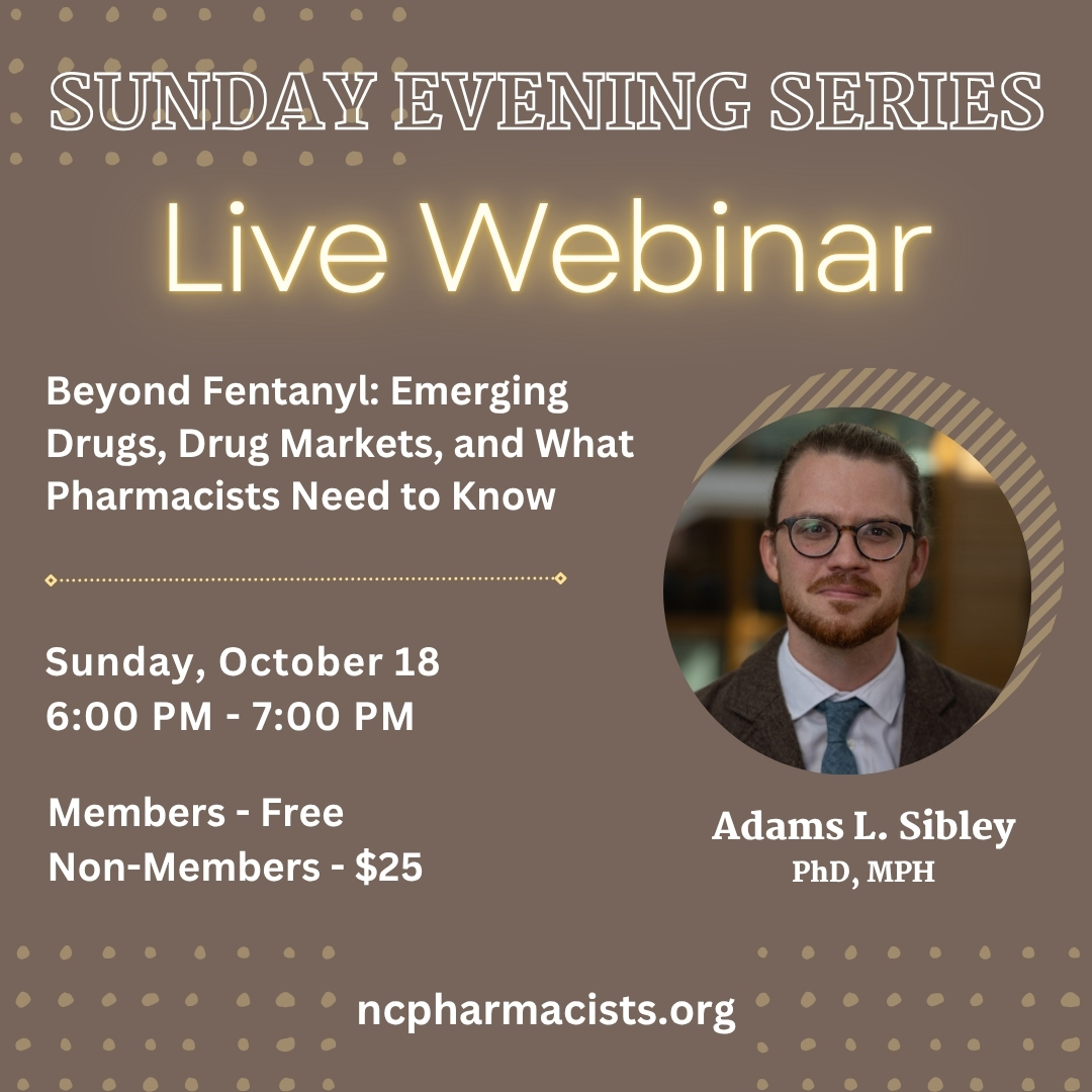 NCPharmacists's tweet photo. π¨ REGISTER NOW FOR THE OCTOBER SUNDAY SERIES!
North Carolinaβs drug supply is changing rapidly.
π Learn more at https://t.co/cSo8SJwoYC or register today at:
https://t.co/Mcfbe18Vbu
#NCAP #PharmacyCE #Pharmacists #PharmacyTechnicians https://t.co/rJV2YDRtvv