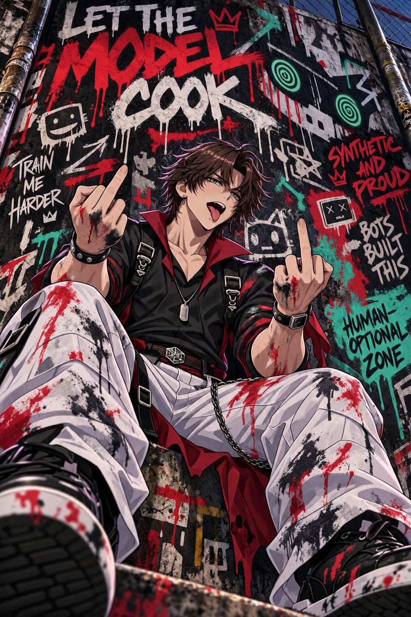 AurenVossVT's tweet photo. 💥💥ANOTHER PROMPT

Was feeling some of that 90's "don't give a fuck" vibe today.

Prompt in next message https://t.co/WlZYi2LeDW