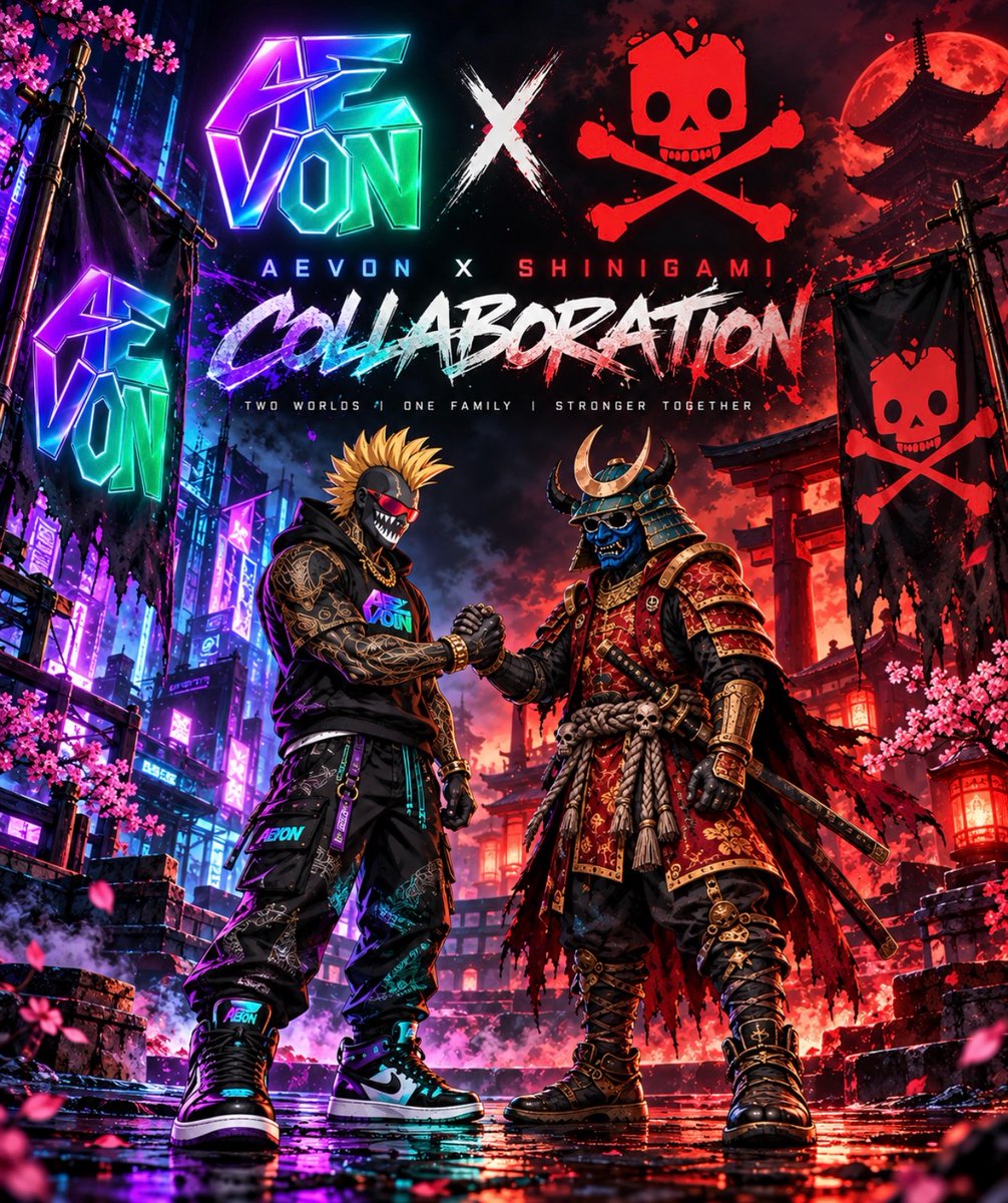AevonNFT's tweet photo. 🔥AEVON 🤝 SHINIGAMI🔥

Different worlds. Same destination.

Proud to announce our collab with @ShiniRealms  Two communities built on the same vision, the same values, and the same commitment to their holders.

With holder crossover between both projects... this just makes sense. https://t.co/ASIwu5QoId