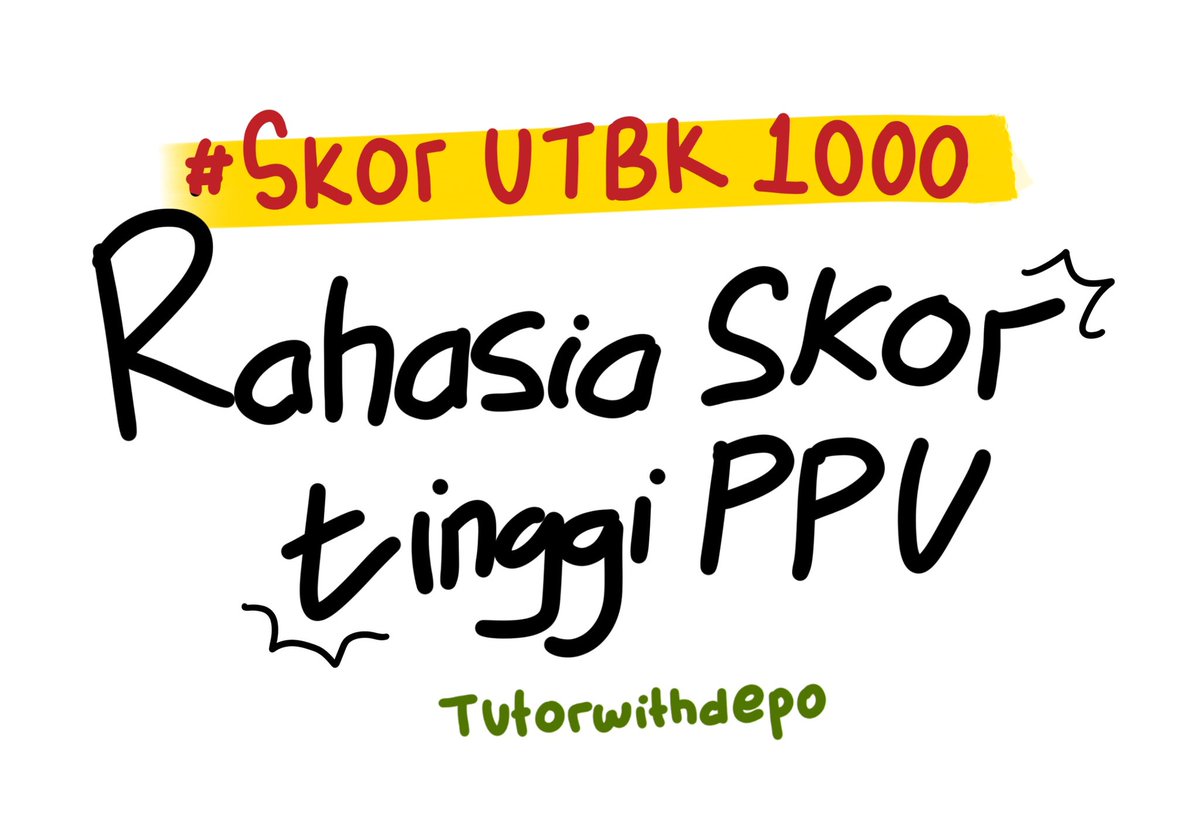 tutorwithdepo_'s tweet photo. Catatan penting PPU UTBK 
 supaya skor kamu bisa 1000+*

[ A Thread 🐹 ] https://t.co/BzuzRQedHz
