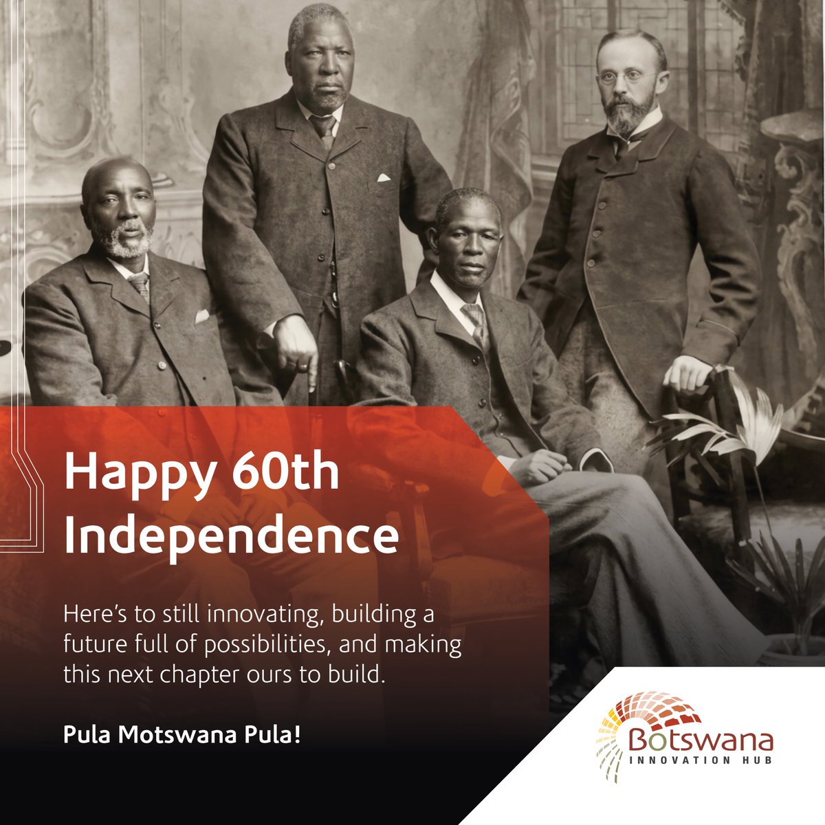 YourBDIH's tweet photo. 60 years of independence is such an incredible and monumental milestone worth celebrating, but the journey does not stop here.

Marking 60 years of independence while looking ahead to new ideas, opportunities and possibilities.

Happy 60th Independence, Botswana! 🇧🇼

#BDIH https://t.co/FVyTfzUPDM