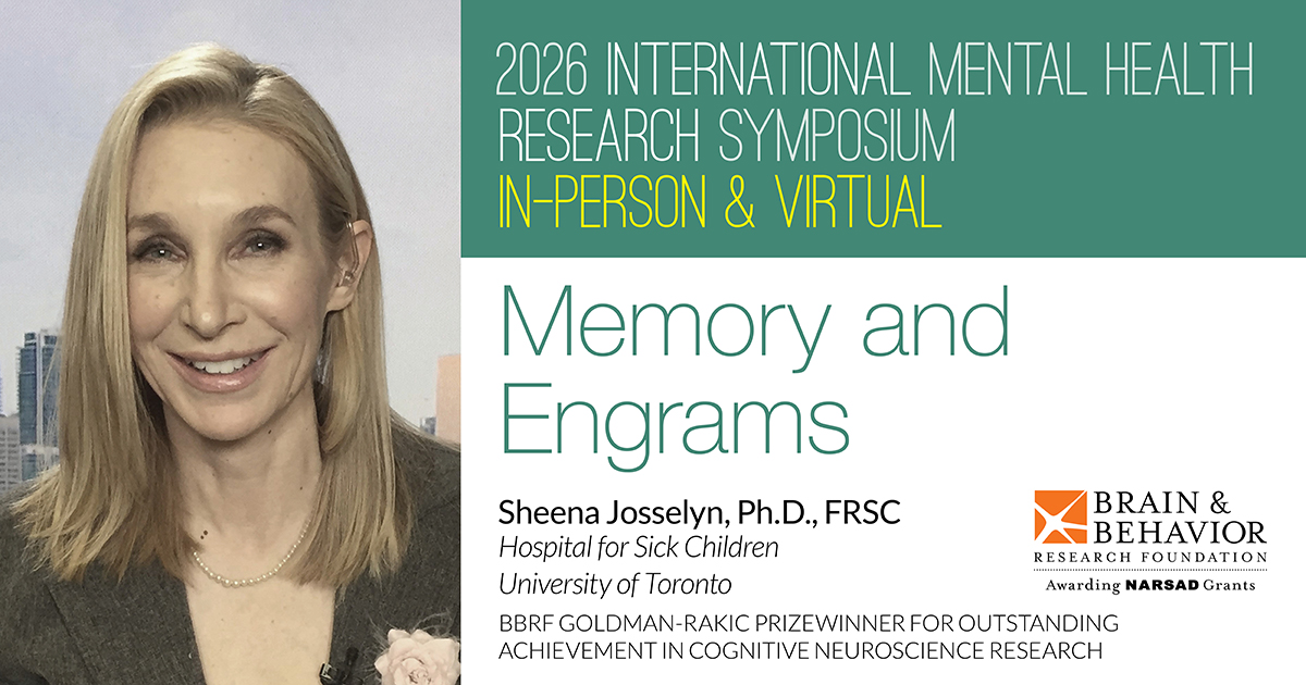 BBRFoundation's tweet photo. Congratulations to the BBRF Goldman-Rakic Prize Recipient, Dr. Sheena Josselyn, for their Outstanding Achievement in Cognitive Neuroscience!
.
Memory and Engrams
.
Register &amp; Learn more: https://t.co/ZAxHvFg3JF
.
@SickKidsNews @UofT https://t.co/P184cnkcvc