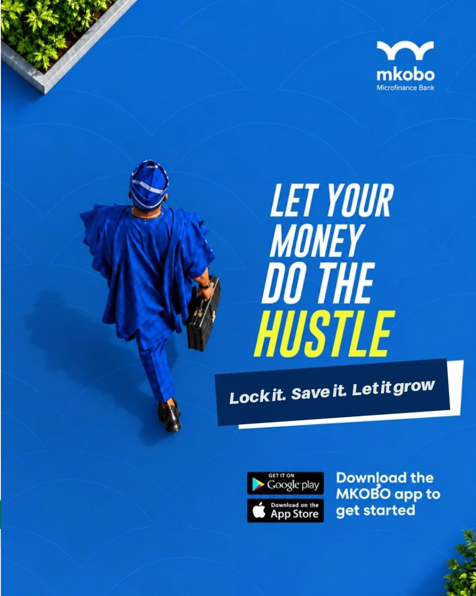 mkobobank's tweet photo. Give your money a chance to grow with you. Whether you’re saving for rent, a new car, a business, or simply building a better financial future, consistency is the key.

With Mkobo, you can lock it, save it, and let it grow while you focus on the hustle. 🚀

📲 Download the Mkobo app today and start your savings journey. https://t.co/g4ysYiOAKE