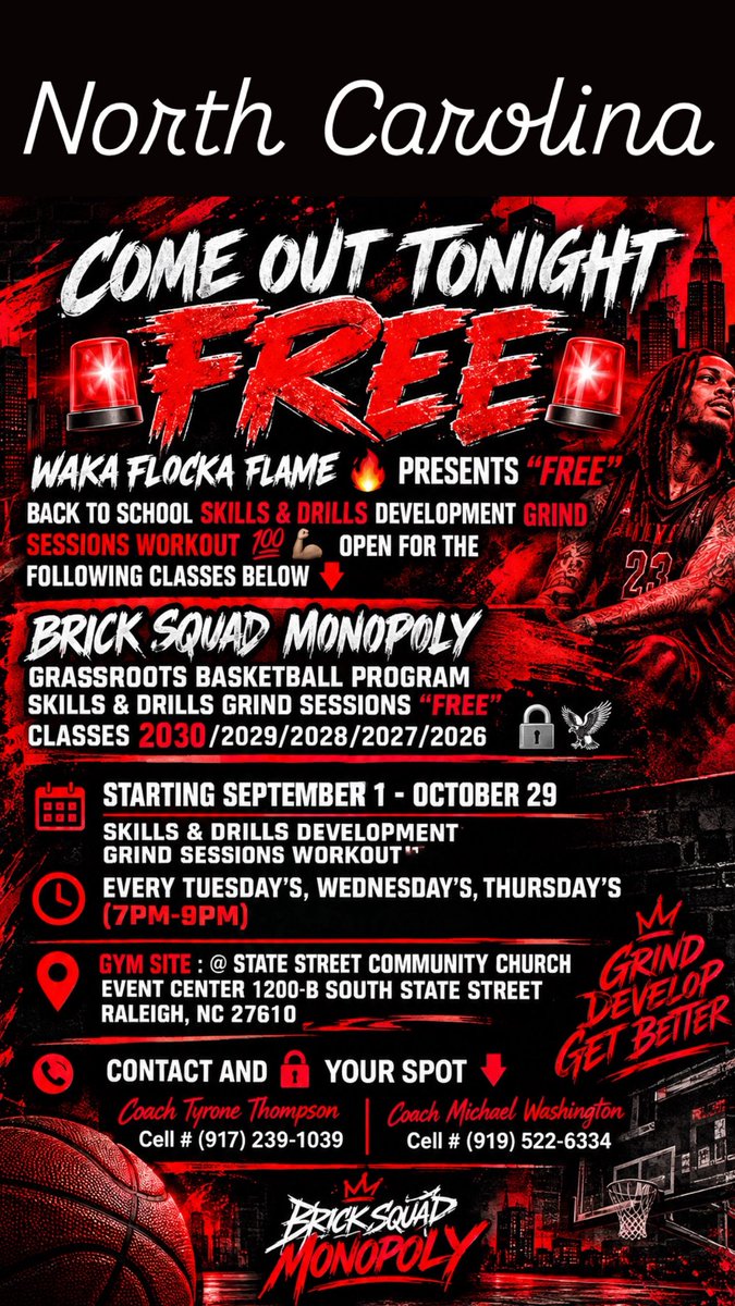 CoachJamesBlack's tweet photo. Come Out Tonight @lilwilliegee @TheHoopState @Phenom_Hoops @PHRecruitNews @scoutsfocus @Hoopfarm @252Mixtapes @rod_bridgers @MasercolaMiles @NxtProHoops @WakeHoops @newsobserver @NextUpRecruits @NcHoopsLeague @WakaFlocka https://t.co/pVUSaeTVpE