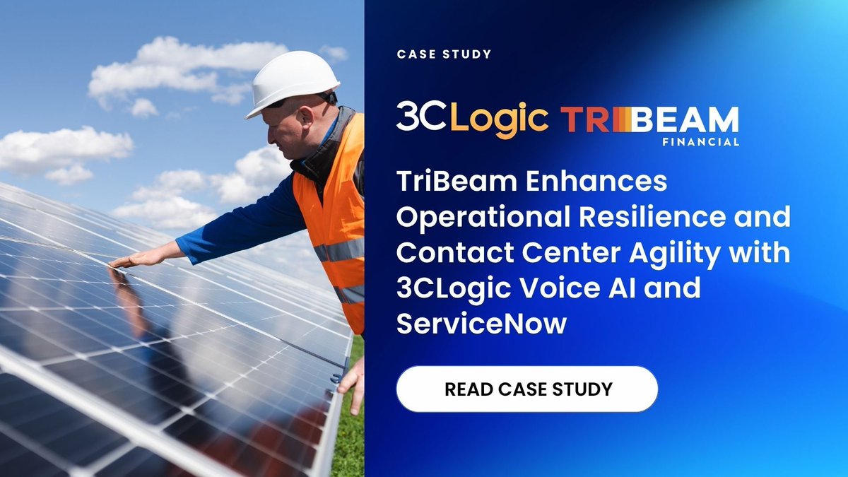 3CLogic's tweet photo. TriBeam partnered with 3CLogic to transform their contact center operations by deeply integrating Voice AI into their ServiceNow environment.
Read the full case study: https://t.co/6JkBxx4EX7
#VoiceAI #ServiceNow #ContactCenter #CustomerExperience #CCaaS #DigitalTransformation https://t.co/MlmfgNsK8u