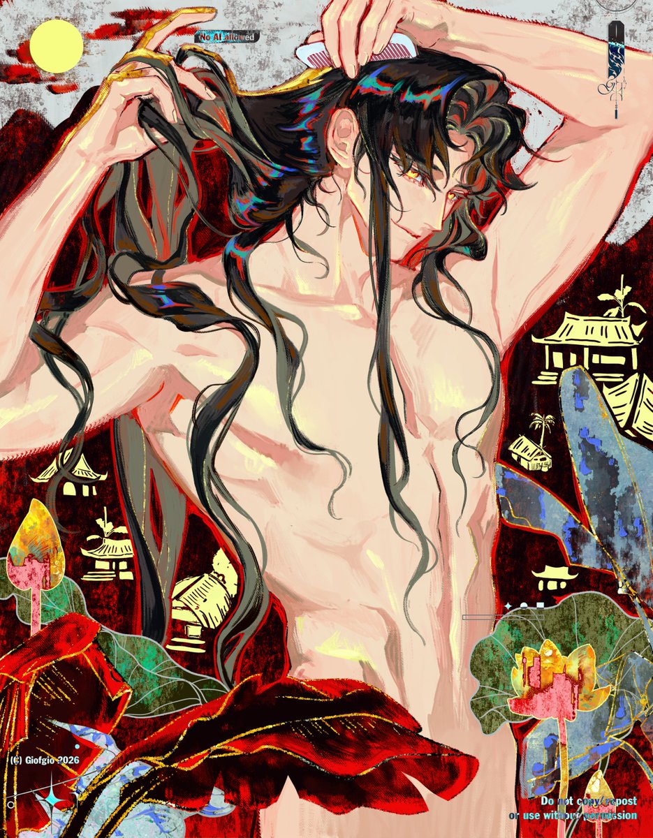 Gioffrey1's tweet photo. oc
Inspo: oil painting, vietnamese lacquer painting https://t.co/cbsmihtNPL