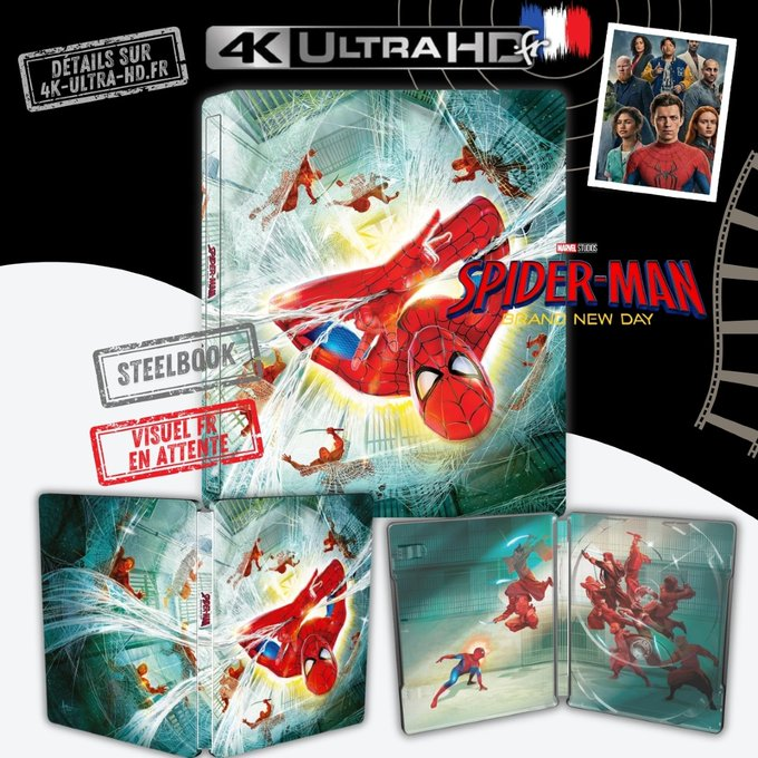 Kayroxw's tweet photo. 📣 Actualité 4K – « 𝗦𝗣𝗜𝗗𝗘𝗥-𝗠𝗔𝗡 𝗕𝗥𝗔𝗡𝗗 𝗡𝗘𝗪 𝗗𝗔𝗬 » 4K 📷 📷 Activer une alerte 📷 n-brand-new-day-4k-steelbook-a 📷 Édition SteelBook A 📷 (2026), avec Tom Holland et Zendaya #SpiderManBrandNewDay  #4KultrahdFR https://t.co/1Ydpuwh8wW