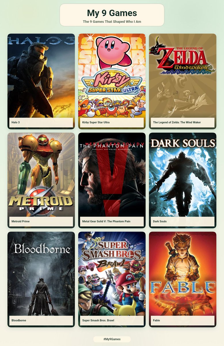 IndButtKnife's tweet photo. My 9 games #My9Games https://t.co/UOJoZebpkZ https://t.co/fx5KvRX3mo