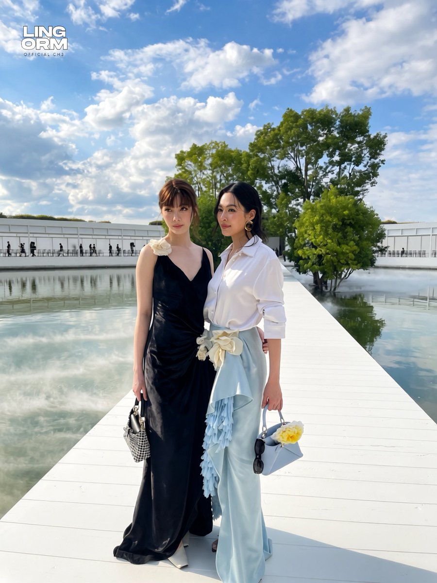 thaiupdate2021's tweet photo. Lingling Kwong and Orm Kornnaphat are turning heads in Paris as the beloved duo step out as Dior Brand Ambassadors for the Dior Summer 2027 fashion show during Paris Fashion Week. ✨ 🇫🇷 

The pair brought their signature elegance and undeniable presence to the highly anticipated event, captivating fans and fashion enthusiasts as they represented Dior on the global stage.

LINGORM BA DIOR AT PFW

#DiorSummer27xLingOrm
#LinglingKwong #OrmKornnaphat
#LingOrmDiorSummer27
#Dior #DiorSummer27 #PFW
#thaiupdate2019