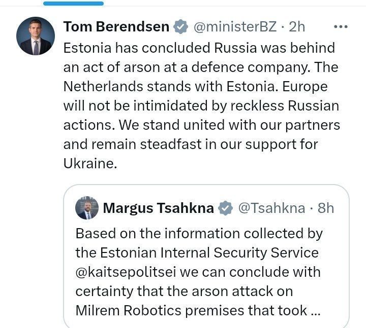 rusembassynl's tweet photo. The Netherlands stands with Ukraine. The Netherlands stands with Estonia. 
Maybe it's time to stand with the common sense?
Baseless accusations only fuel tensions. 
Blindly believing every fairy tale is only OK for children. https://t.co/DzYIzVwC4O