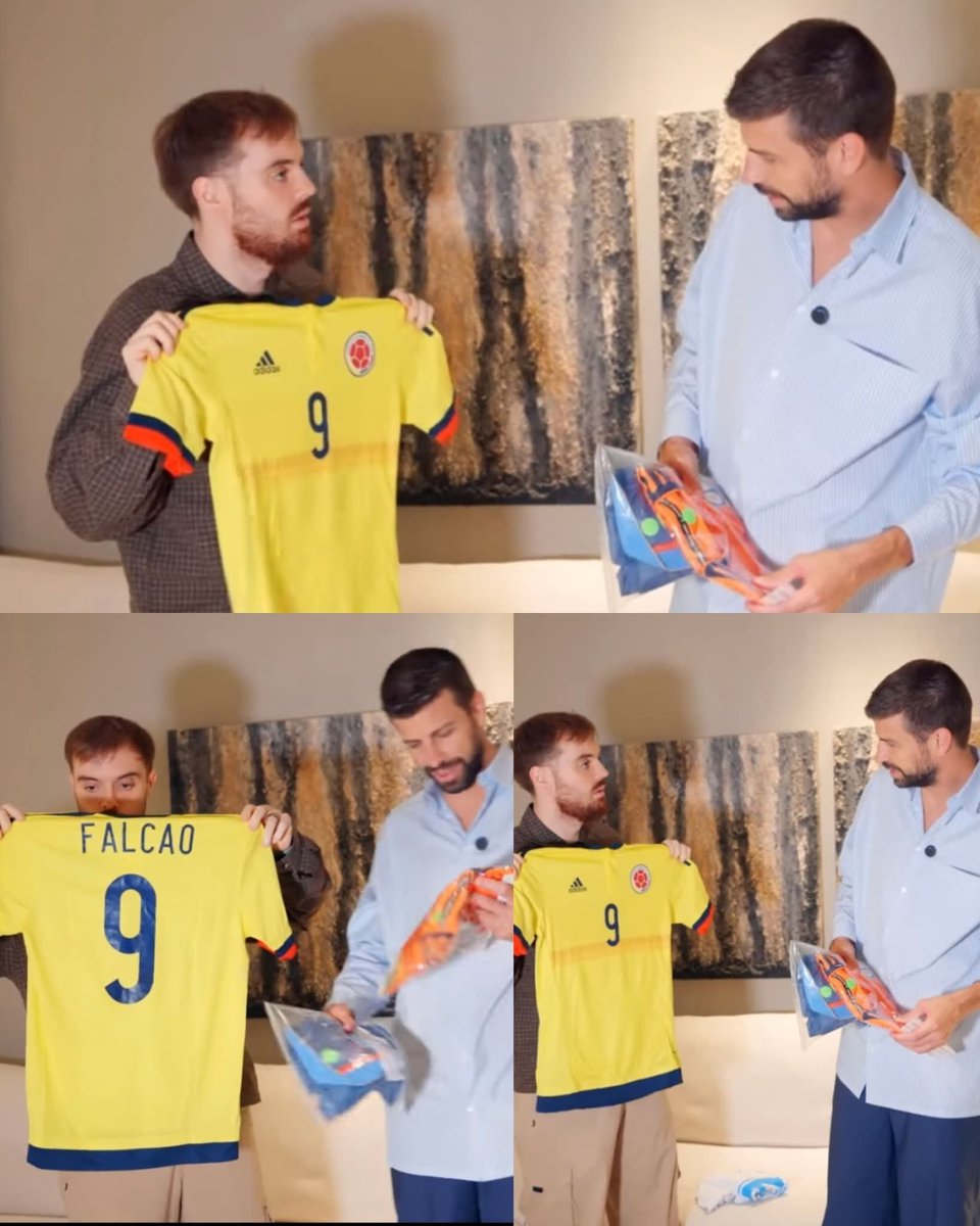 ElGolGarracol's tweet photo. GÉRARD PIQUÉ MOSTRÓ SU COLECCIÓN DE MÁS DE 100 CAMISETAS Y ENTRE ESAS ESTABA LA DE FALCAO. 

En un video del streamer español Ibai, donde estaba visitando a la leyenda del Barcelona, Gérard Piqué, el central español mostró su colección de más de 100 camisetas y entre esas se encontró la camiseta de Falcao en un partido que jugó la Selección Colombia contra la Selección de España. Cuando Ibai sacó la camiseta de Radamel Falcao, la leyenda del Barça dijo: Uff, el gran Radamel, camisetón. 

EN ESPAÑA SABEN LO GRANDE QUE FUE FALCAO EN EL PLANETA FÚTBOL. EL MÁS GRANDE DE LA HISTORIA DE NUESTRO PAÍS. 👏
