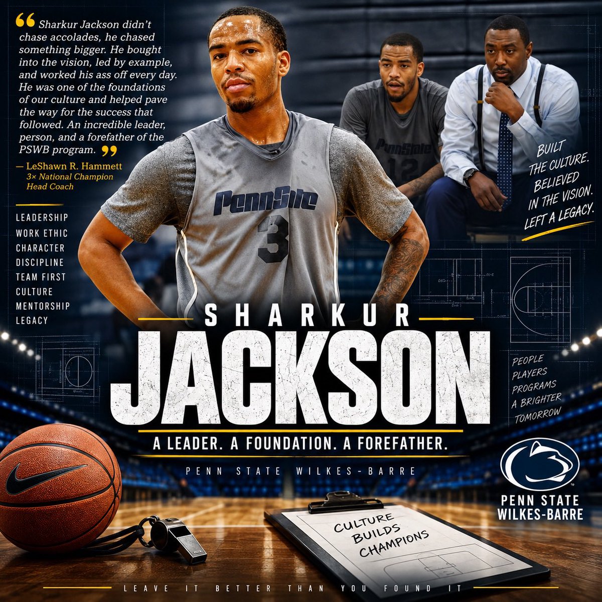 SmallCollegeBP's tweet photo. Shakur Jackson was one of the foundations of our culture at PSWB.

He bought into the vision, led by example and helped pave the way for the success that followed.

Some players leave stats.

Shakur left a legacy.

📘 The Small College Blueprint https://t.co/9moLgId9qX