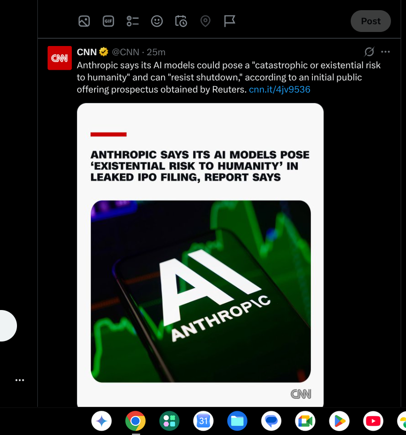 BrianJohns59340's tweet photo. Tech bros in DC be like: "This AI might destroy humanity — but first, can it destroy our competition?"  PM EDITION COMING 7PM 🚨 Meltdown continues. Edgier, longer, fresh news. #TheDailyCarlin #Issue3 #TechBros #AI #RegulateUsPlease https://t.co/nZbvYVleak