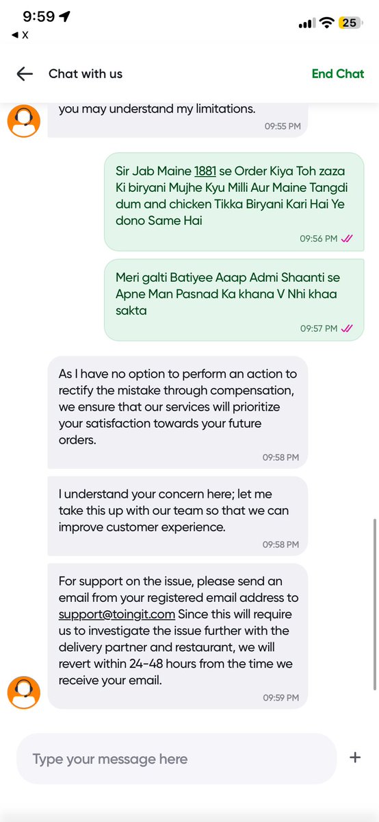 Arun_guptaaa's tweet photo. @SwiggyCares @Swiggy @jagograhakjago fraud By toing order Feom 1881 Dum buryani but they send Zaza biryani https://t.co/uQY6e95nZg
