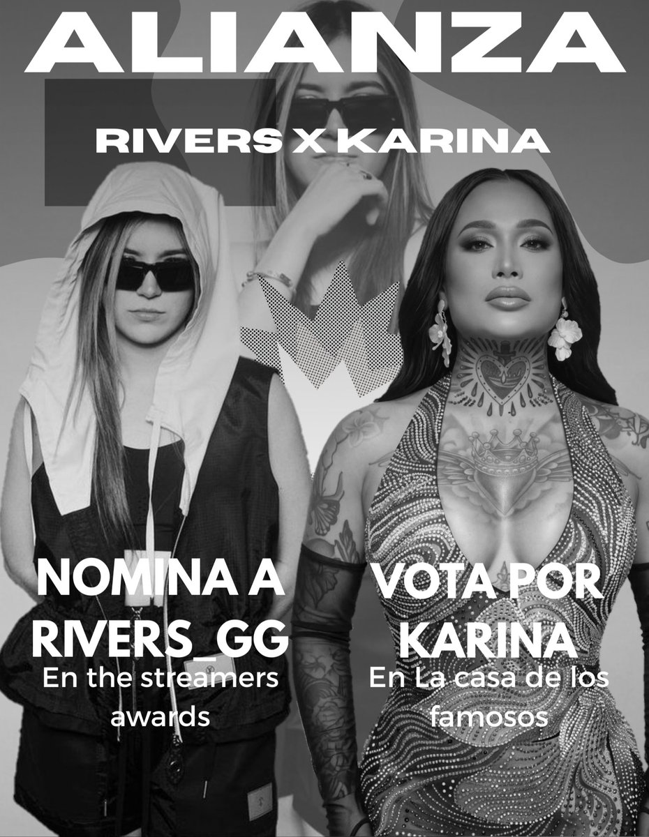 anyx_gg's tweet photo. 🐣 ALIANZA RIVERS X KARINA 🤭

Pollos tenemos una nueva alianza con el fandom de @Soykaritorres nosotros estaremos apoyando a Kari en sus votaciónes de lcdlfmx y de igual manera ellas nos ayudarán con las nominaciones a Rivers y Ari en los streamer awards. 

👇🏻 Aquí abajo les dejare la información para que puedan votar y en otro post los tutoriales:

🤭 KARINA
🔗: https://t.co/59Tx08fe8d

🐣🍓 RIVERS Y ARI (NOMINACIÓN) :
🔗 : https://t.co/5cvz0LuhZ8

Si participan, recuerden compartir su captura en los comentarios para llevar un registro del apoyo. 🫶🏻

‼️👇🏻
