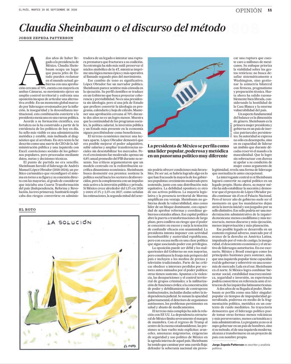 jorgezepedap's tweet photo. El surrealismo mexicano pasa por el método cartesiano de Sheinbaum. Un texto para el lector español en El País, Madrid https://t.co/vZNMY1HIS1