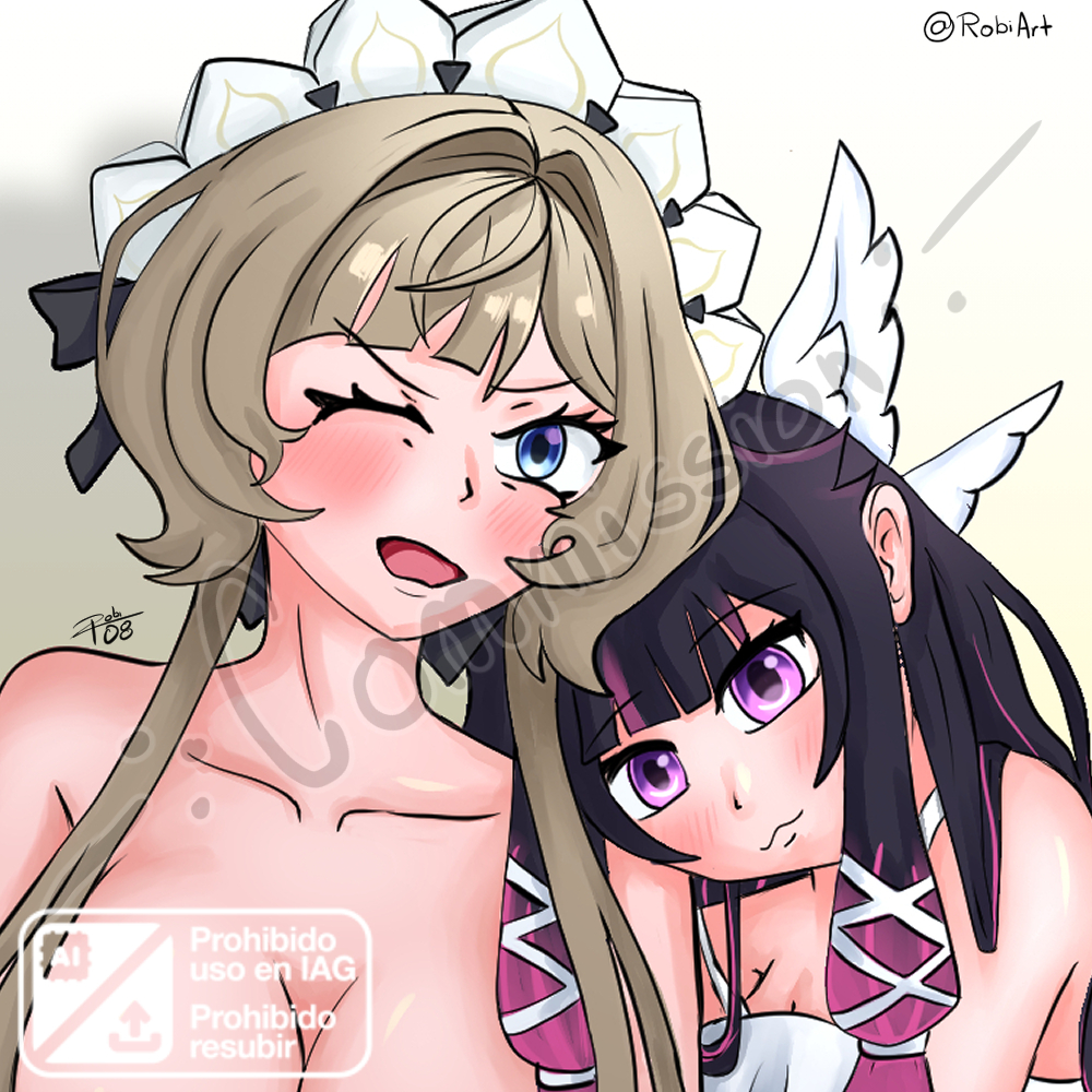 RobiArt's tweet photo. Commission for: @Applecheesy2 
"Una tarde intima con Sandrone y Culumbina" 
Thank you very much for your commission!
#commissionㅤ #GenshinImpactㅤ https://t.co/nrSNgzssSD